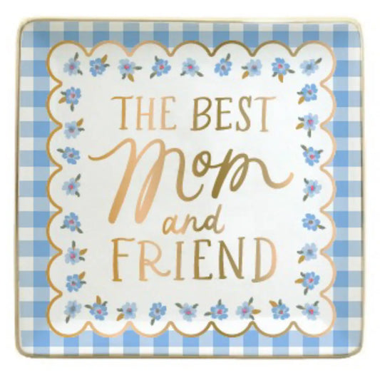 Ceramic Trinket Dish | Best Mom and Friend