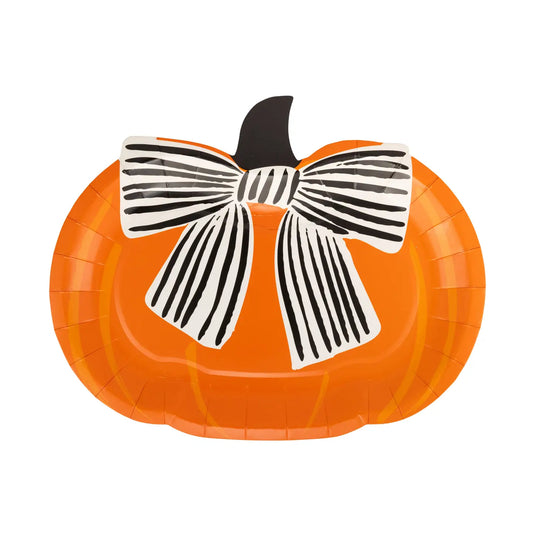 Bow Pumpkin Plate