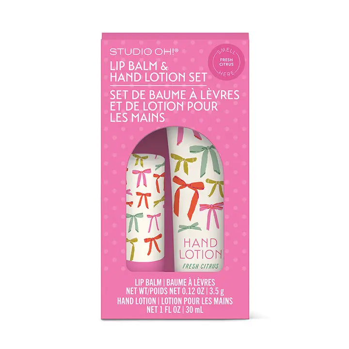 Put A Bow On It | Lip Balm & Hand Lotion Set