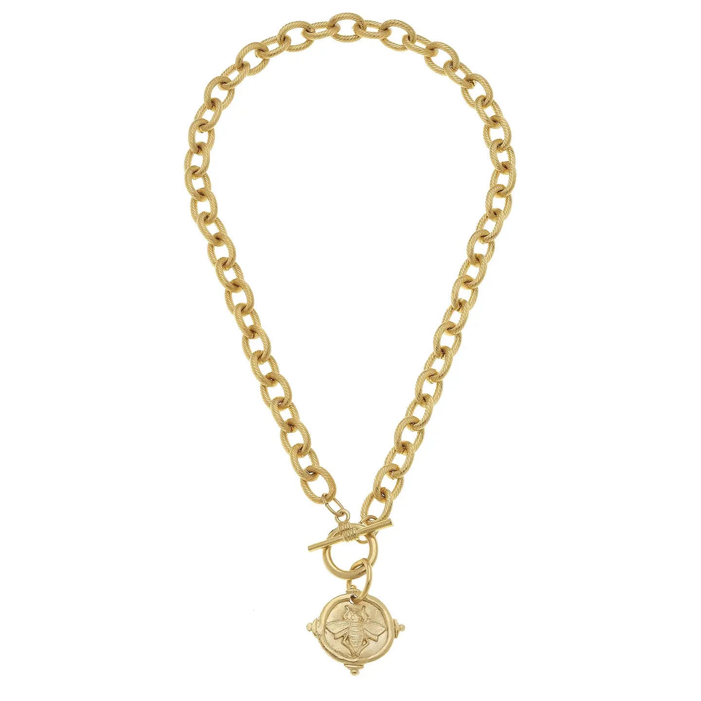 Bee Intaglio Toggle Necklace