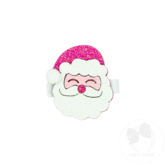 Hair Clip | Christmas | Glitter Santa