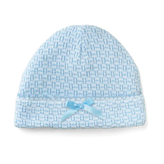 Solid Saylor Beanie w/Bow | Blue