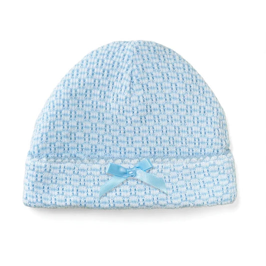 Solid Saylor Beanie w/Bow | Blue