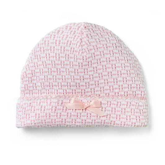 Solid Saylor Beanie w/Bow | Pink