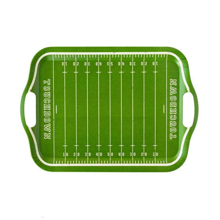 Football Field Bamboo Reusable Tray