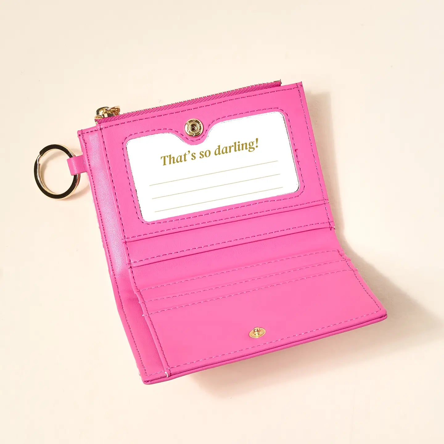 Luxe Pocket Wallet | Poppin' Petals Hot Pink