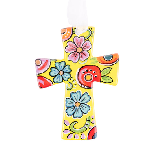 Floral Cross | Yellow