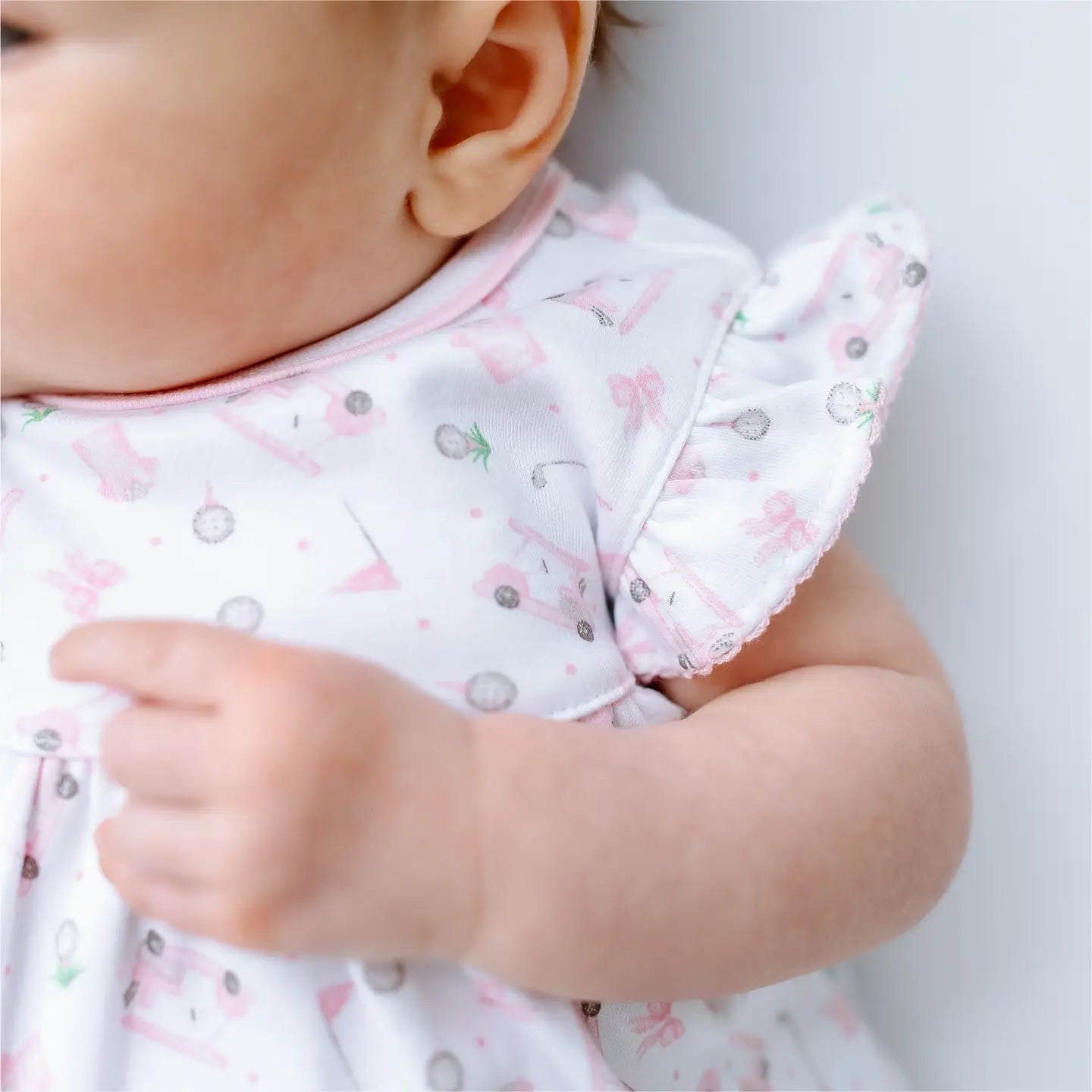Little Golfer Print Bubble | Pink