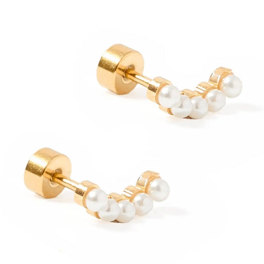 Screwback Stud Earrings | Abigail Pearl
