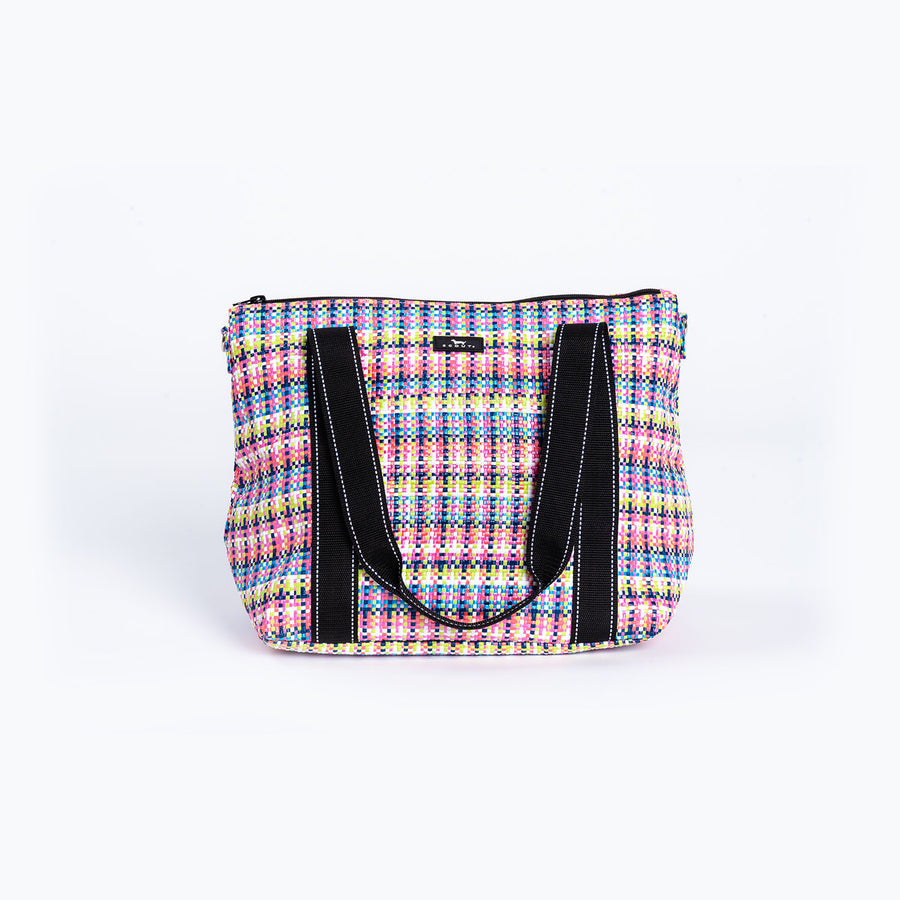 On Holiday | Woven Travel Bag | Medium | Spring Fling