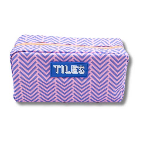 Premium Mahjong Tile Bag | Purple Arrows
