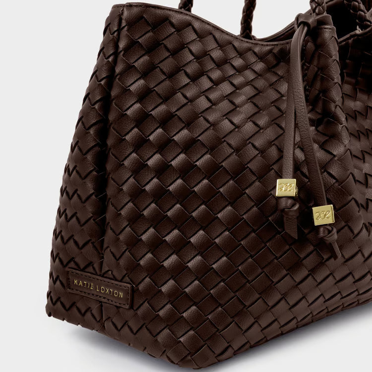 Nova Small Shoulder Tote | Chocolate
