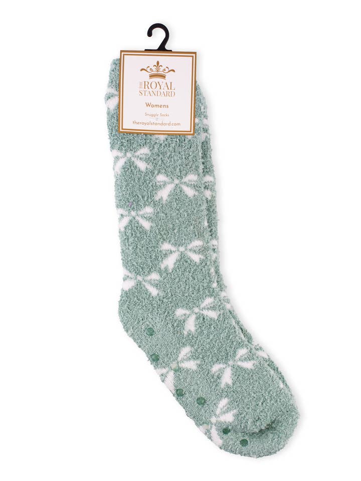 Women's Hannah Bow Snuggle Socks | One Size