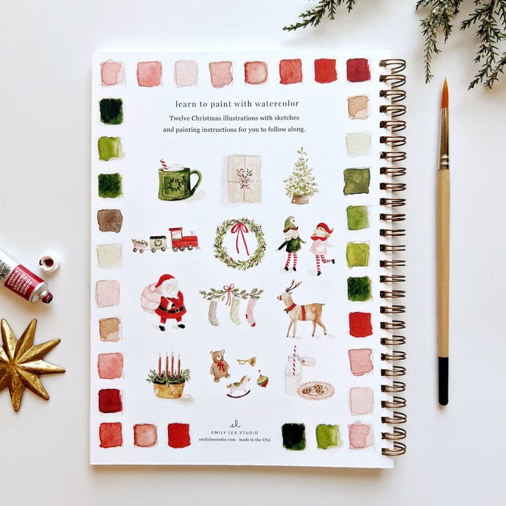 Watercolor Workbook | Christmas