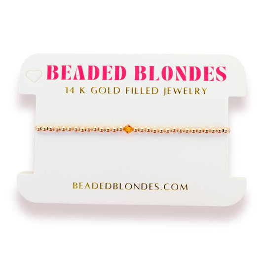 Birthstone Swarovski Crystal Bracelet | November