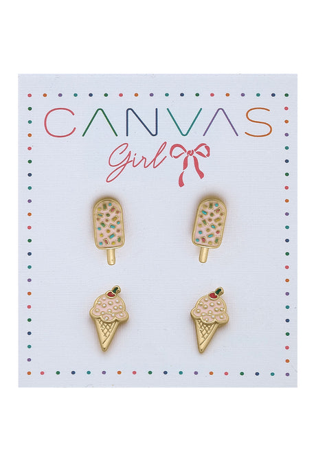 Roxy Popsicle & Ice Cream Children’s Stud Earrings