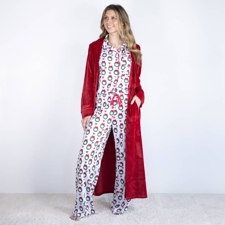 Classic Harbin Robe | Dark Red