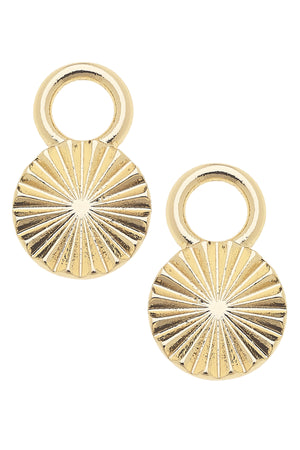 Huggie Charm | Set of 2 | Fluted Disc