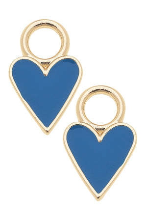 Huggie Charm | Set of 2 | Blue Heart