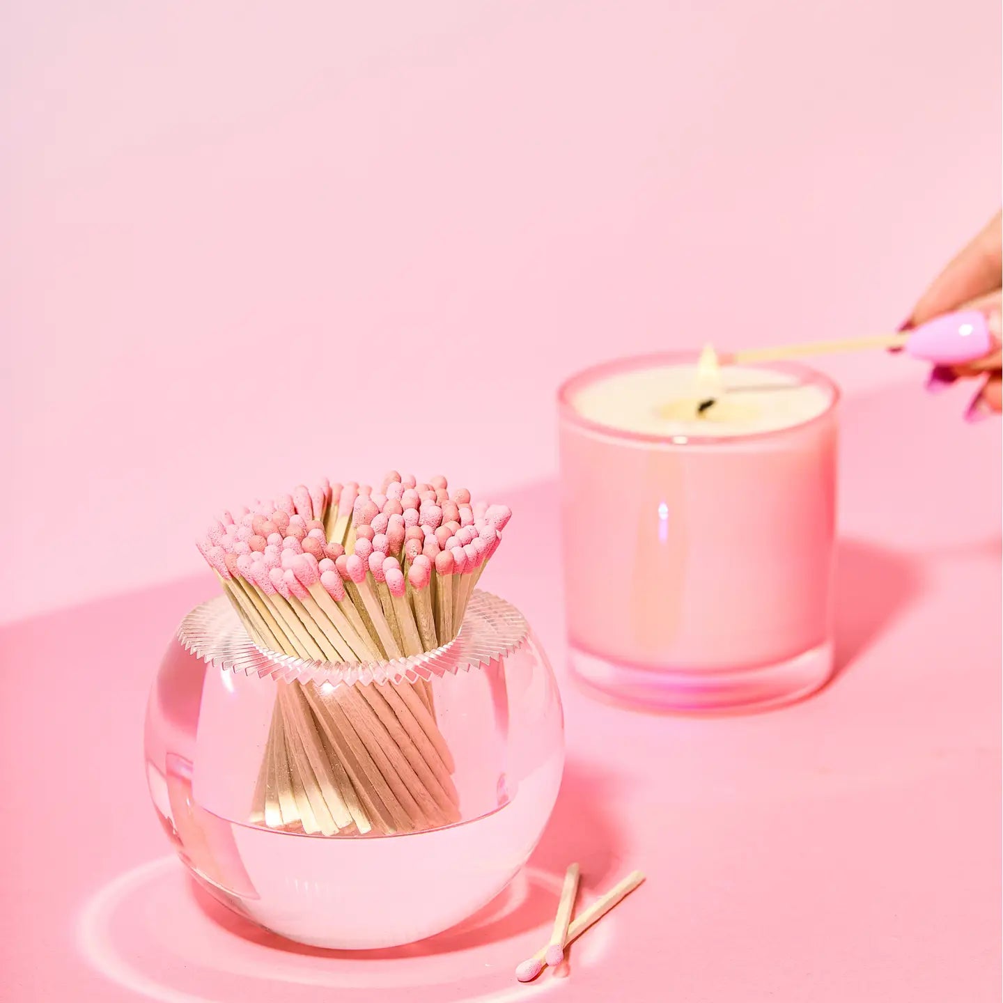 Round Match Striker | Light Pink