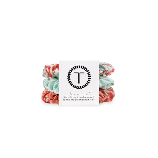 Teleties | Silk Scrunchies | Calming Coral | Small