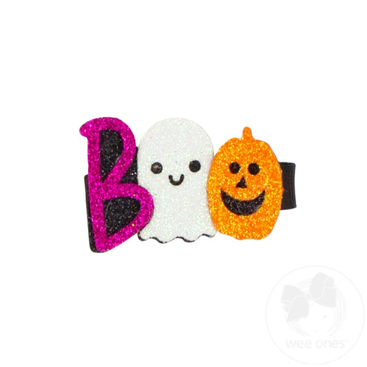 Halloween Glitter Hair Clip | Boo