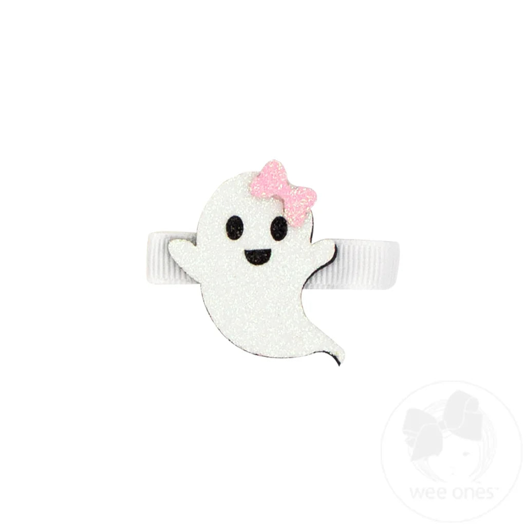 Halloween Glitter Hair Clip | Ghost