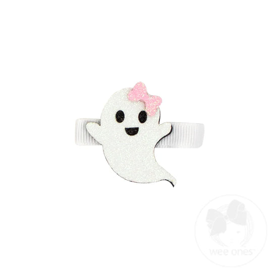Halloween Glitter Hair Clip | Ghost