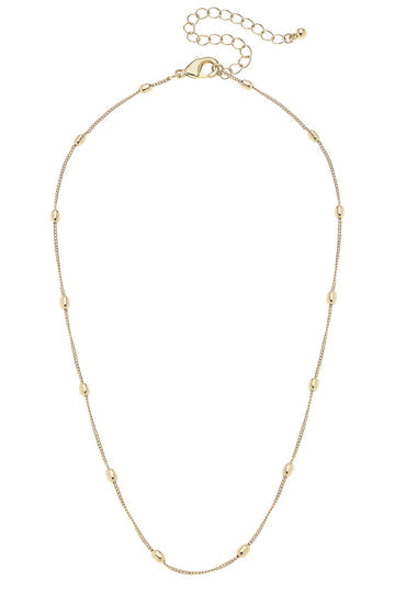 Wynona Dainty Charm Necklace Base | Shiny Gold