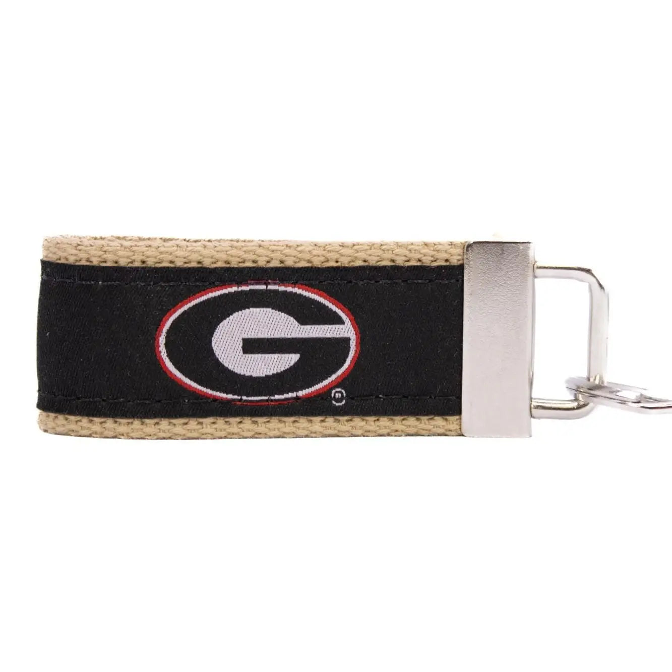 Woven Ribbon Keychain | Georgia Black