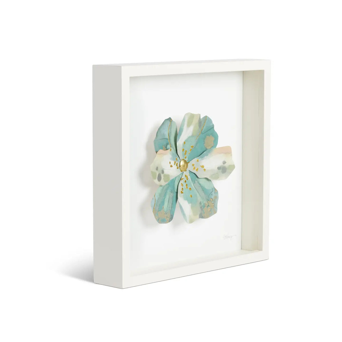 Flower Wall Art | Blue & White