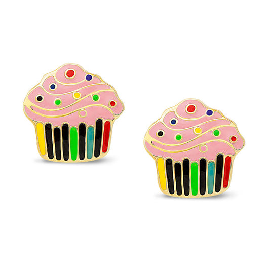 Stud Earrings - Cupcake