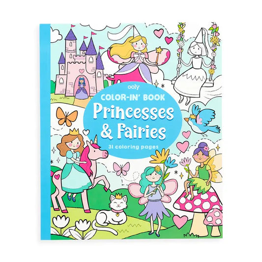 Color-in' Book | Princesses & Fairies