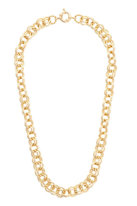Wimberly Double Link Necklace Base | Shiny Gold
