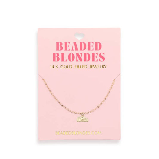 Ole Miss Logo Charm Necklace