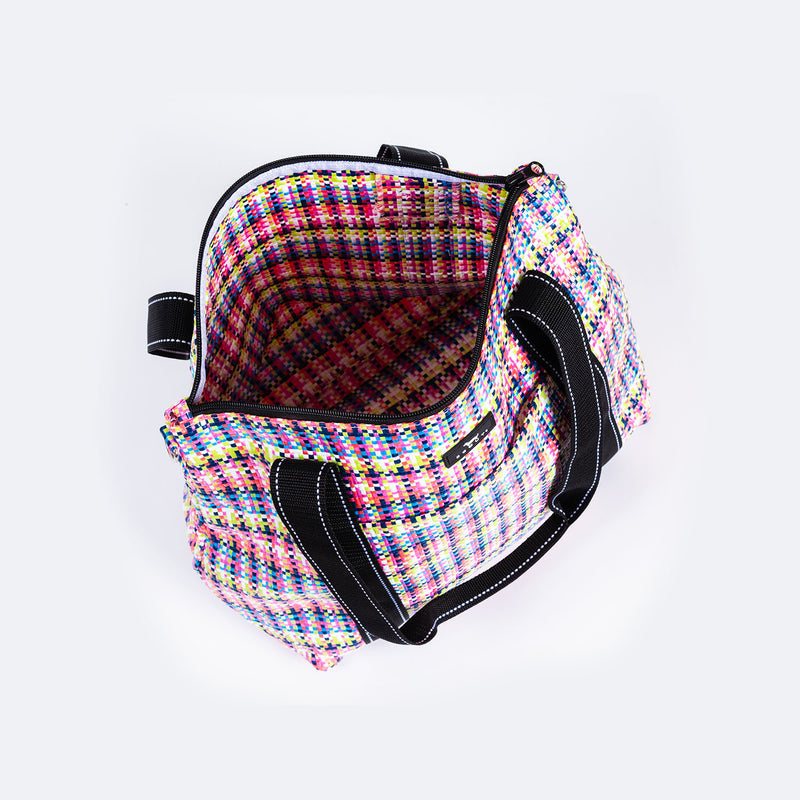 On Holiday | Woven Travel Bag | Medium | Spring Fling