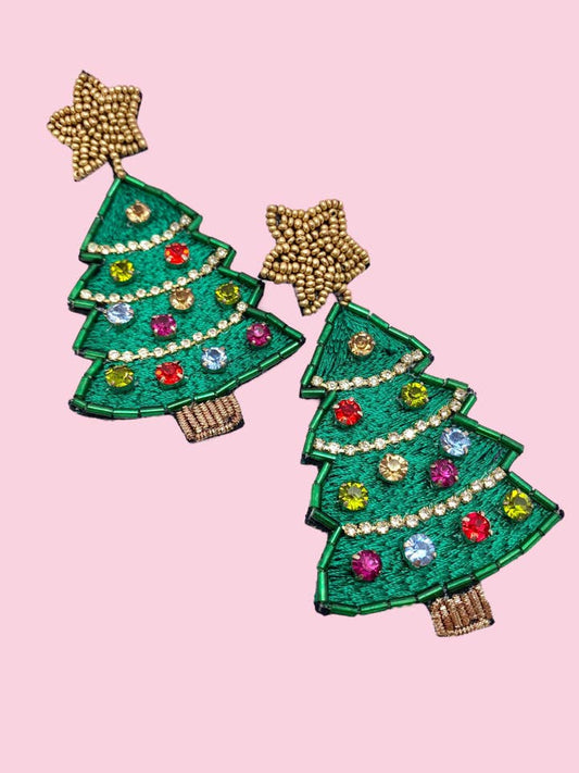 Beaded Earrings | Tree