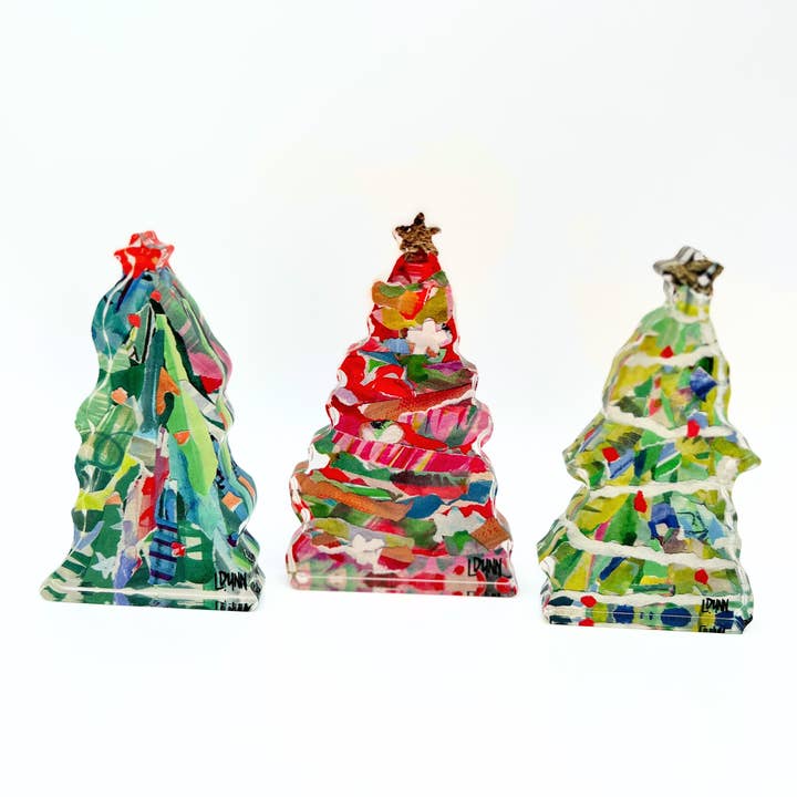 Bitty Acrylic Tree | Bright Green Adorned