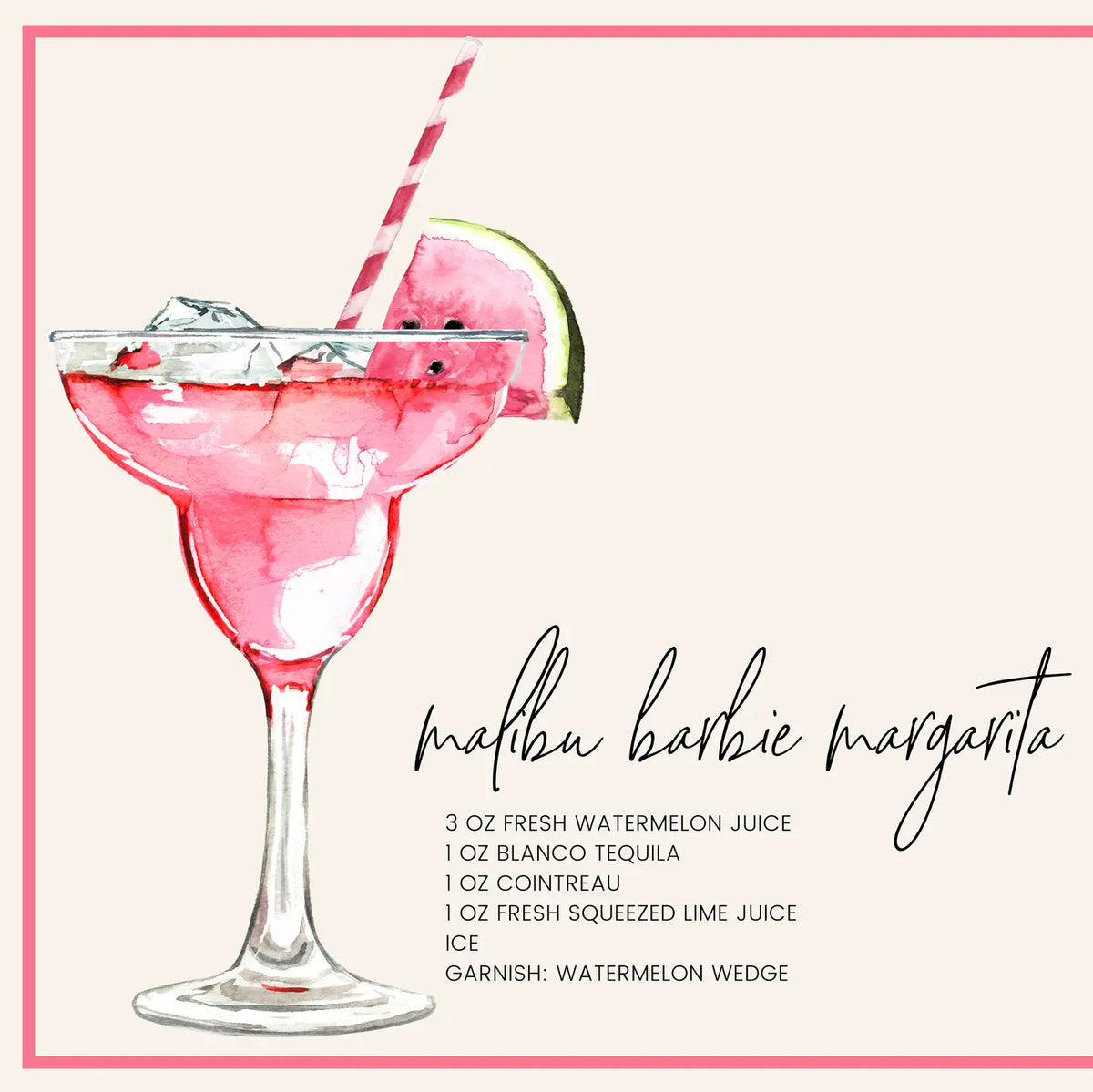 Acrylic Tray Inserts | Cocktails