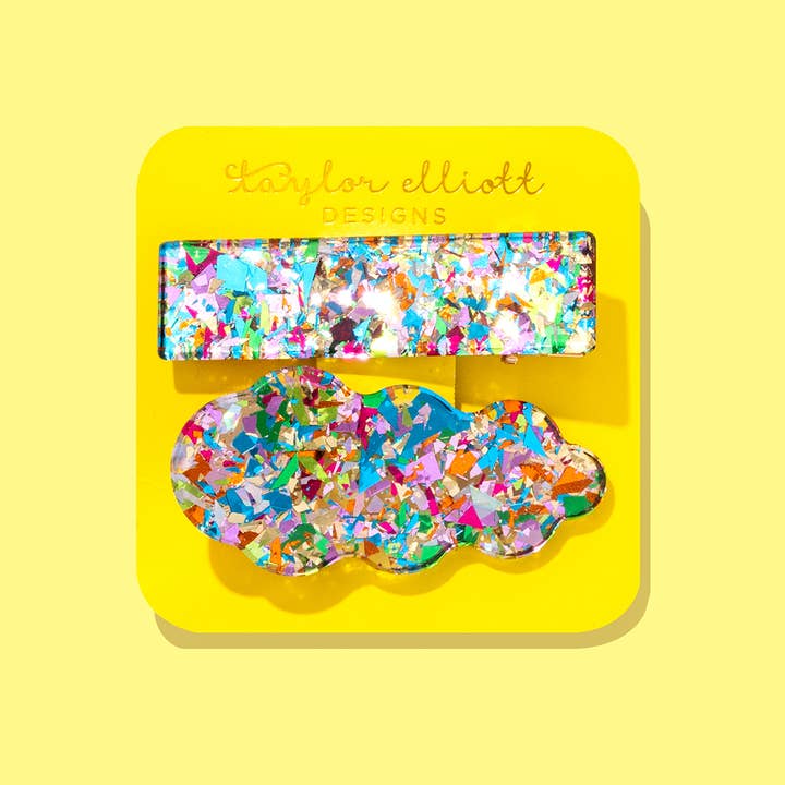Hair Clip Set | Colorful Confetti