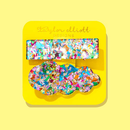 Hair Clip Set | Colorful Confetti