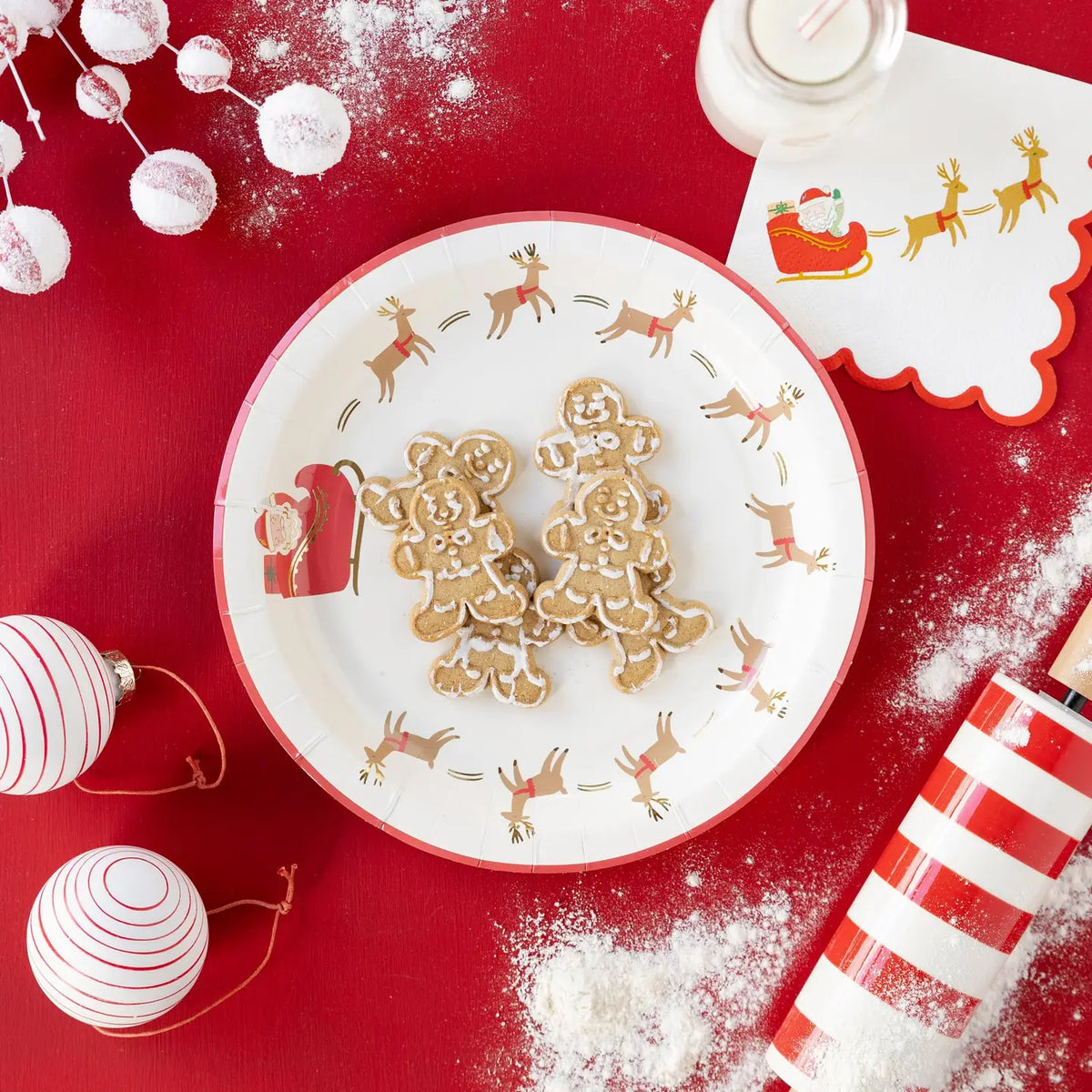 Santa Sleigh Cocktail Napkins