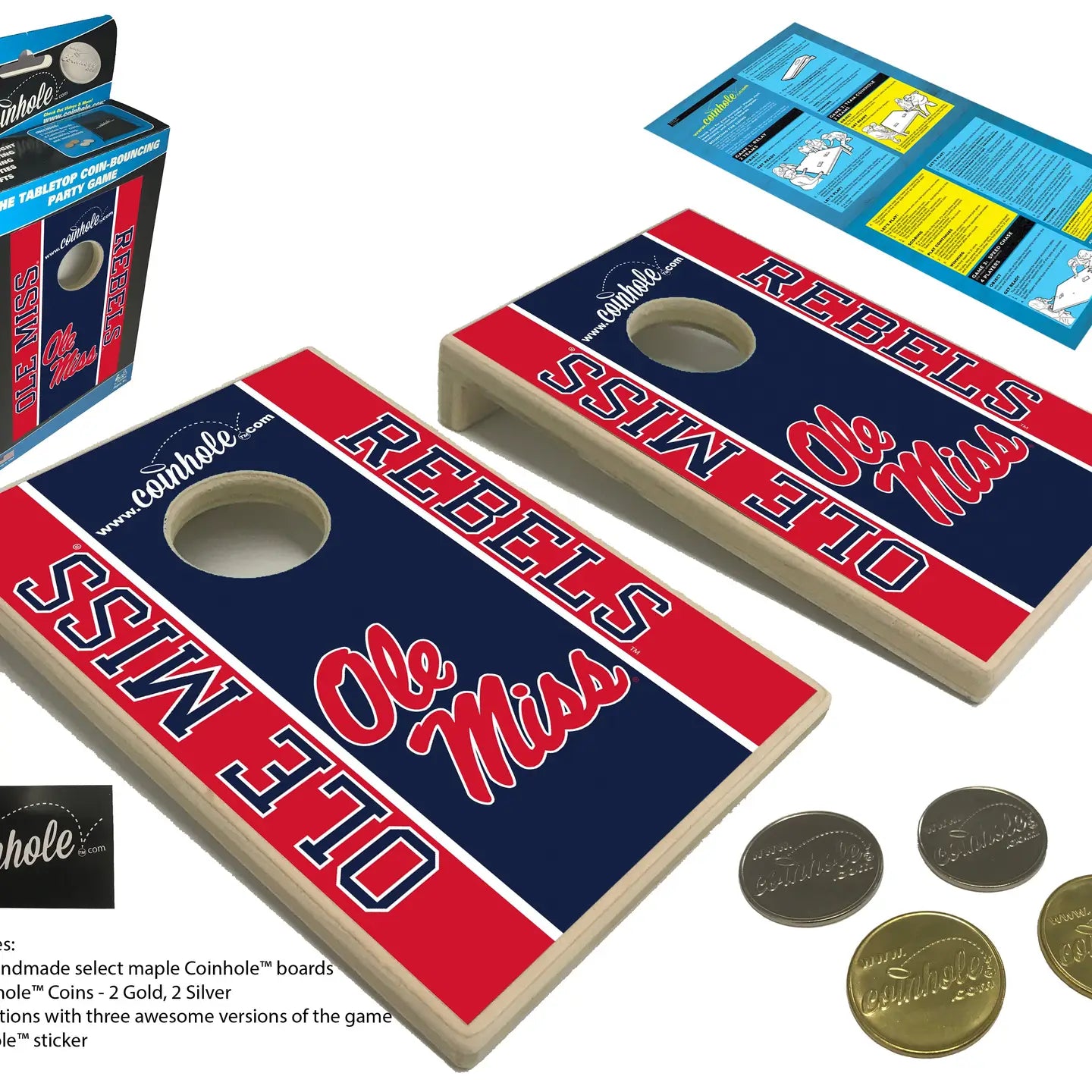 Coinhole Tabletop Game Set | Ole Miss