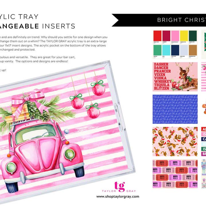 Acrylic Tray Inserts | Bright Christmas