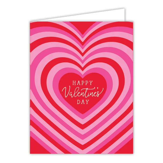 Greeting Card | Valentine's | Concentric Hearts