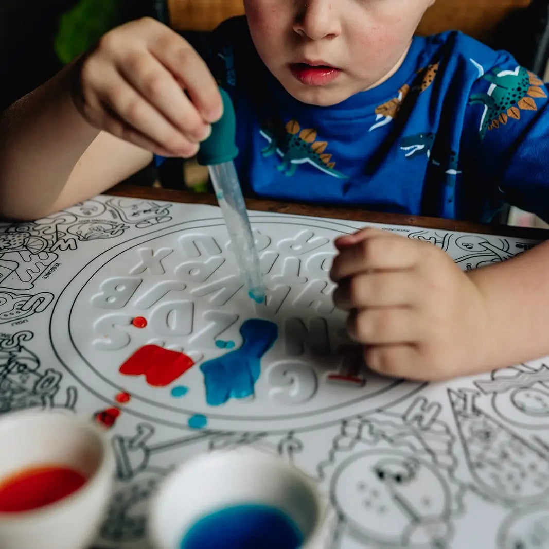 Sensory Coloring & Doodle Mat | Alphabet Soup