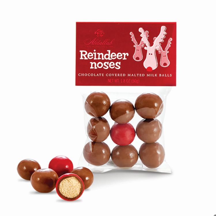 Reindeer Noses | Chocolate Covered Malted Milk Balls