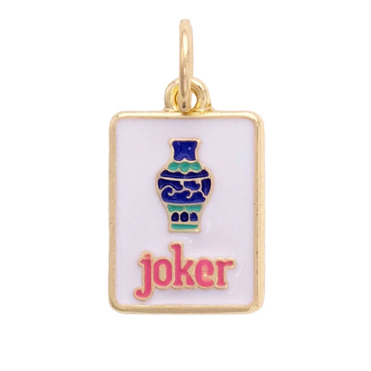 Joker Mahjong Tile Charm