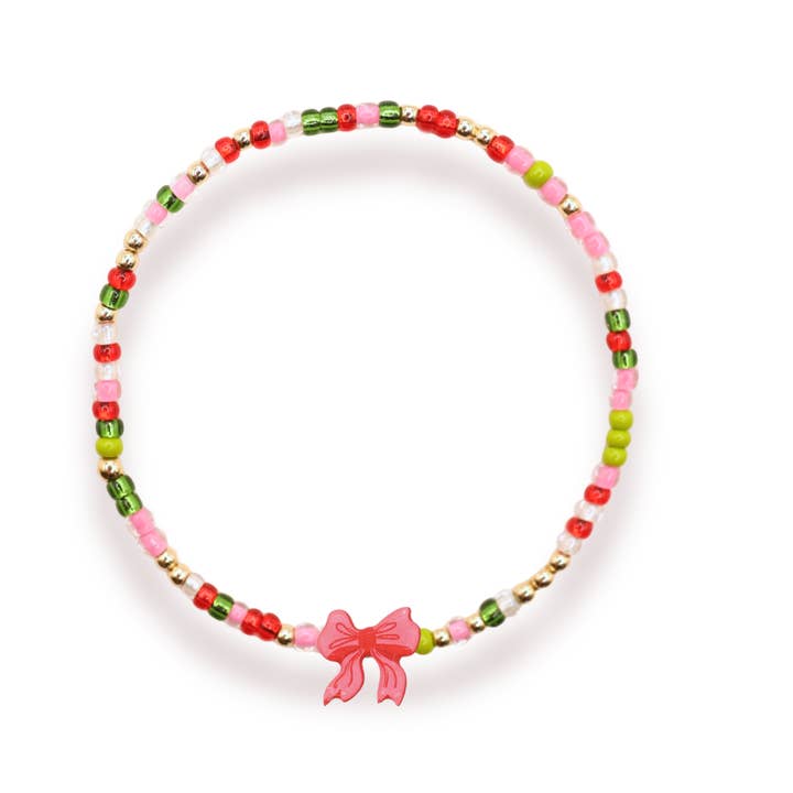 Red Bow Holiday Bracelet | Sprinkle