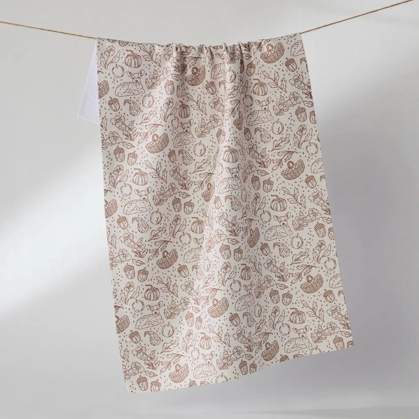 Tea Towel | Cozy Flora White
